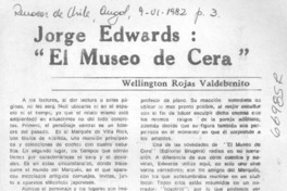 Jorge Edwards, "El museo de cera"