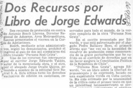 Dos recursos por libro de Jorge Edwards.