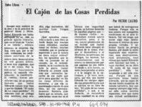 El cajón de las cosas perdidas