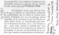Fragmento, una visión interior del hombre