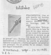 Fragmento, una visión interior del hombre.