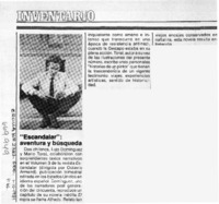"Escandalar", aventura y búsqueda.