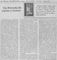 Un Neruda de carne y hueso