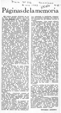 Páginas de la memoria