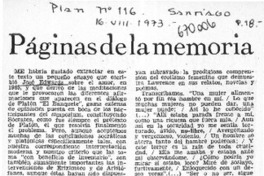 Páginas de la memoria