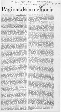 Páginas de la memoria