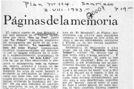 Páginas de la memoria