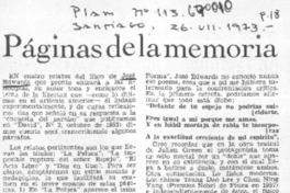 Páginas de la memoria