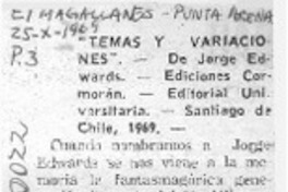 "Temas y variaciones"