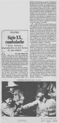 Siglo XX, cambalache