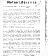 Notas literarias.
