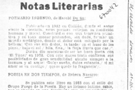Notas literarias.