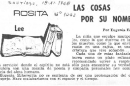 Las cosas por su nombre