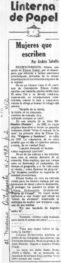 Mujeres que escriben