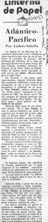 Atlántico pacífico