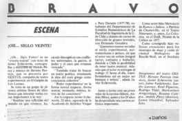 ¡Oh... siglo veinte!