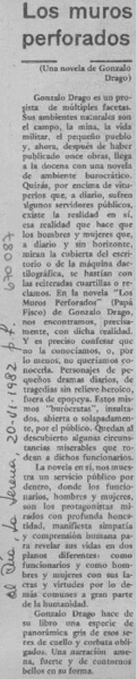 Los Muros perforados.