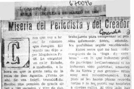 Miseria del periodista y del creador