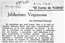 Jubilaciones vergonzosas