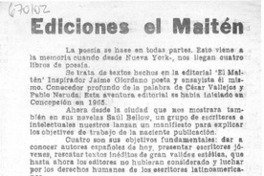 Ediciones El Maitén
