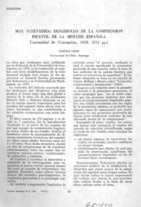 Max Echeverría, Desarrollo de la comprensión infantil de la sintaxis española