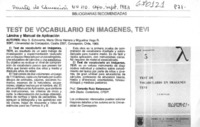 Test de vocabulario en imágenes, TEVI