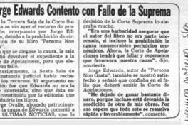 Jorge Edwards contento con fallo de la suprema.