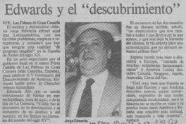 Edwards y el "descubrimiento".