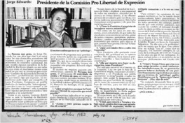 Presidente de la comisión pro libertad de expresión : [entrevista]