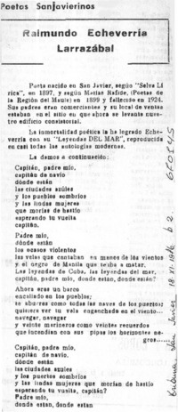 Raimundo Echeverría Larrazábal.