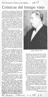 Crónicas del tiempo viejo