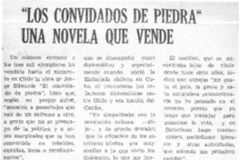 "Los Convidados de piedra" una novela que vende.