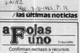 Confirman rechazo a recursos por "Persona non grata".