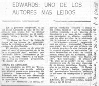 Edwards, uno de los autores más leídos.
