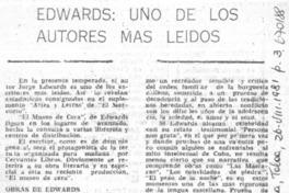 Edwards, uno de los autores más leídos.