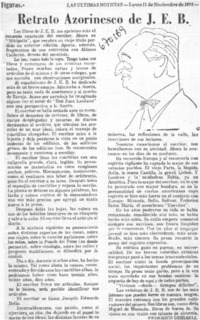 Retrato azorinesco de J. E. B.