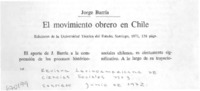 El Movimiento obrero en Chile