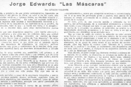 Jorge Edwards, "las máscaras"