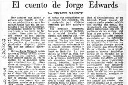El cuento de Jorge Edwards