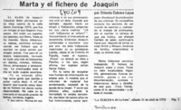 Marta y el fichero de Joaquín