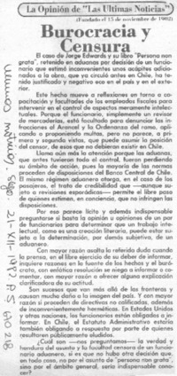 Burocracia y censura