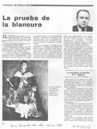 La prueba de la blancura