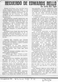 Recuerdo de Edwards Bello