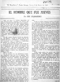 El hombre que fue jueves