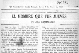 El hombre que fue jueves