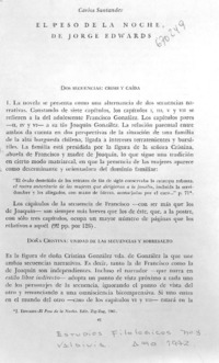 El peso de la noche de Jorge Edwards