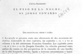 El peso de la noche de Jorge Edwards