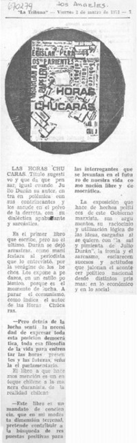 Las Horas chÚcaras