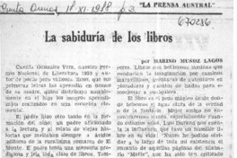 La sabiduría de los libros