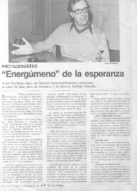 "Energúmeno" de la esperanza
